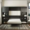 thumbnail image 4 of Pemberly Row Modern Full Wall Bed Cabinet Bundle in Black Oak, 4 of 15