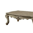thumbnail image 2 of Marble Top Wooden Coffee Table with Queen Anne Style Legs Champagne Gold - Saltoro Sherpi, 2 of 5