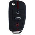 thumbnail image 3 of kwmobile Key Cover Compatible with Audi - Black/Red, 3 of 5