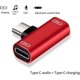 thumbnail image 3 of 3 Ports Double TypeC Adapter TypeC Male To Dual TypeC Female For Smartphones Headphone Adapter Black, 3 of 5