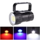 thumbnail image 3 of Zetiling Linterna de Buceo LED, antorcha subacuática Impermeable, luz de Buceo submarina de Seguridad para Actividades subacuáticas y Actividades al Aire Libre Ecomeon no, 3 of 6