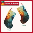thumbnail image 2 of Defioc Red And Blue Fire Peacock for Christmas Stockings 18" Personalized Holiday Stocking for Family, Farmhouse Decor, Xmas Tree Decoration, 1 Pack, 2 of 7
