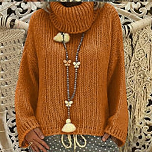 Économies d'Été! Aqestyerly Cardigan à Capuche pour Femmes Mode Décontractée Solide Confortable Chandail à Col Roulé à Manches Longues