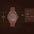 thumbnail image 3 of Titan Classique Slimline Brown Dial Analog with Day and Date Stainless Steel Strap Watch for Men, 3 of 5