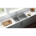 thumbnail image 3 of Ruvati RVM5176 Grey Stainless Steel 33 x 22 Inch Drop-in Double Bowl Sink, 3 of 10