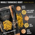 thumbnail image 5 of 5Senses Dried Whole Turmeric Root | Curcuma | Tribal Melody | Single Origin, Non-GMO, Fairtrade | Whole Turmeric Root | Vegan | Gluten Free | Sun Dried | Indian Whole Spice (100g/3.5oz), 5 of 7