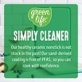 thumbnail image 2 of GreenLife Healthy Ceramic Nonstick, 9" x 7" Toaster Oven Cookie Sheet Baking Pan Set, PFAS-Free, Turquoise, 2 of 6