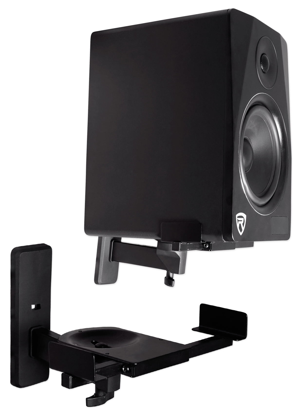 Pair Rockville RHSB8 Wall Mount Swivel Home Theater Bookshelf Speaker