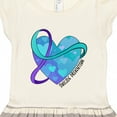 thumbnail image 3 of Inktastic Suicide Prevention Awareness Purple and Teal Heart Ribbon Gift Toddler Girl Dress, 3 of 4