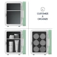 thumbnail image 6 of Icon Beauty LED Mirror Door 6.75in. Mini Cooler, 4-Liter Compact Mini Fridge with Touch-Control LED Light and Standard Door, New, 6 of 10