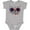 AC-Heather Grey, variant on 4th of July Girl Patriotic Cat Boys or Girls Baby Bodysuit