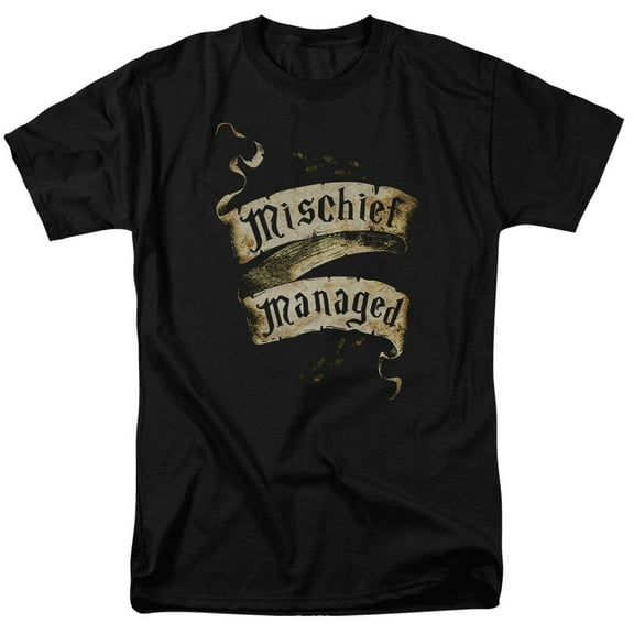 Harry Potter Mischief Managed Officially Licensed Adult T Shirt