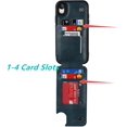 thumbnail image 4 of for iPhone XR Wallet Case with RFID Blocking Card Holder,7 Card Slots Heavy Duty Protective Bumper Armort PU Leather Magnetic Buttons Kickstand Case for iPhone XR 6.1 Inch,Macaron Blue, 4 of 15