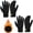 Black & Black, variant on REDESS Winter Gloves for Men and Women Touch Screen Knit Warm Black Gloves for Cold Weather 2 Pack