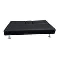 thumbnail image 2 of Sofá Cama HomeTrends Negro con portavasos central, 2 of 4