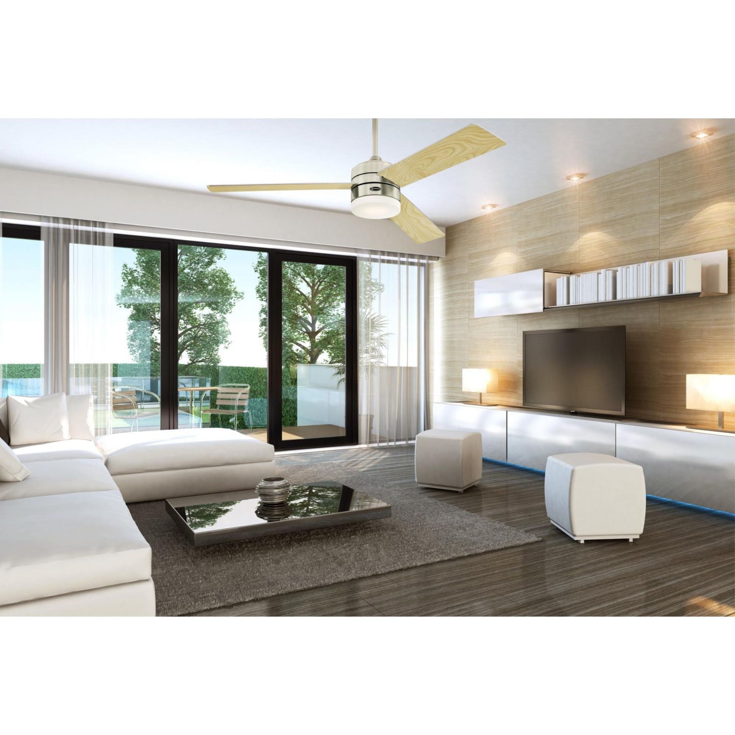 Westinghouse Alta Vista 52" Indoor Ceiling Fan in Brushed Nickel with Dimmable LED