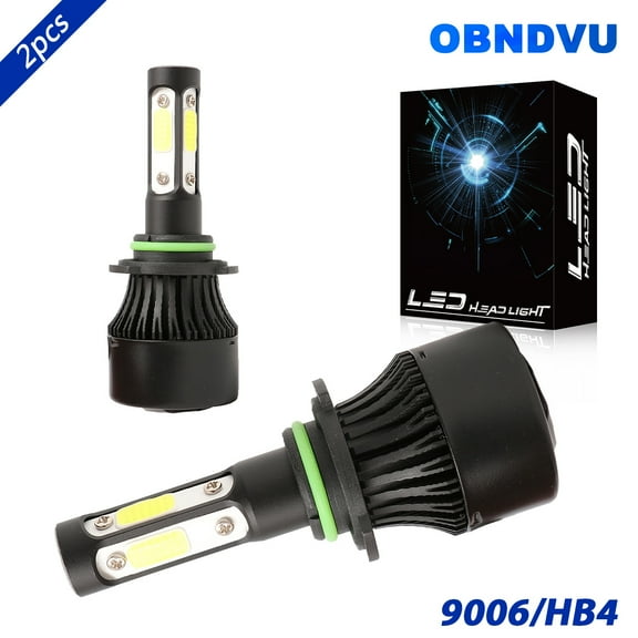 OBNDVU 9006/HB4 LED Headlight Bulbs Kit Low Beam 6500K Ultra White 2pcs