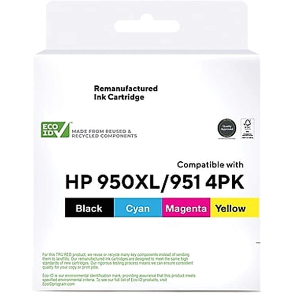 Remanufactured MyOfficeInnovations Ink Cartridge Replacement for HP 950XL/HP 951 (Black Cyan Magenta