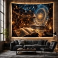 thumbnail image 5 of Lit Candle Ornate with Level Circular Library, Cozy Farmhouse for Farmhouse Decor Lovers, Aesthetic Wall Decor, Graduation Gift, Tapestry Wall Hanging for Dorm and Living Room, 5 of 6