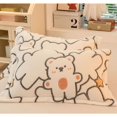 thumbnail image 2 of Funda de almohada gruesa de lana de leche para invierno, ropa de cama de lana de Coral, funda de almohadas suave y cálida de lujo Simple, 2 of 5