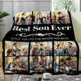 thumbnail image 4 of Best Mom Ever Custom Blanket, Birthday Gifts for Mom from Daughter Son with Pictures, Customized Photo Collage Mother Blankets Wife Birthday Gifts, Personalized Flannel Blanket with Photo as a Gift, 4 of 6