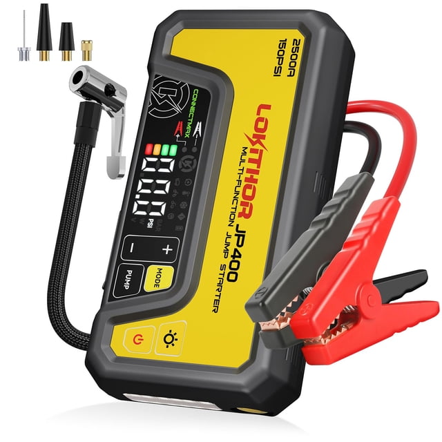 Jump Starter LOKITHOR JP400 2500A 12V con compresor de aire