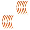 thumbnail image 3 of ZheElen 12pcs 3inch Archery Turkey Feathers Fletchings Vanes Orange 3 Inch 2Set, 3 of 6