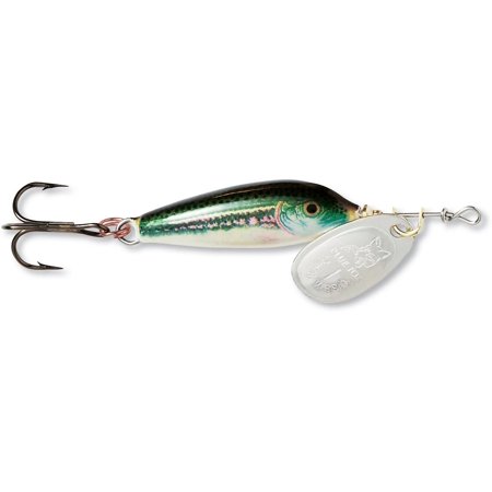 UPC: 0027752043659 | Blue Fox 68-20-608IC Vibrax Minnow Spinner 1/8 oz Minnow And Silver