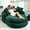 Green, variant on AENKYO Oversized Chenille Bean Bag Sofa with 5 Pillows, Oval Lazy Floor Sofa with Wraparound Backrest for Adults-Green