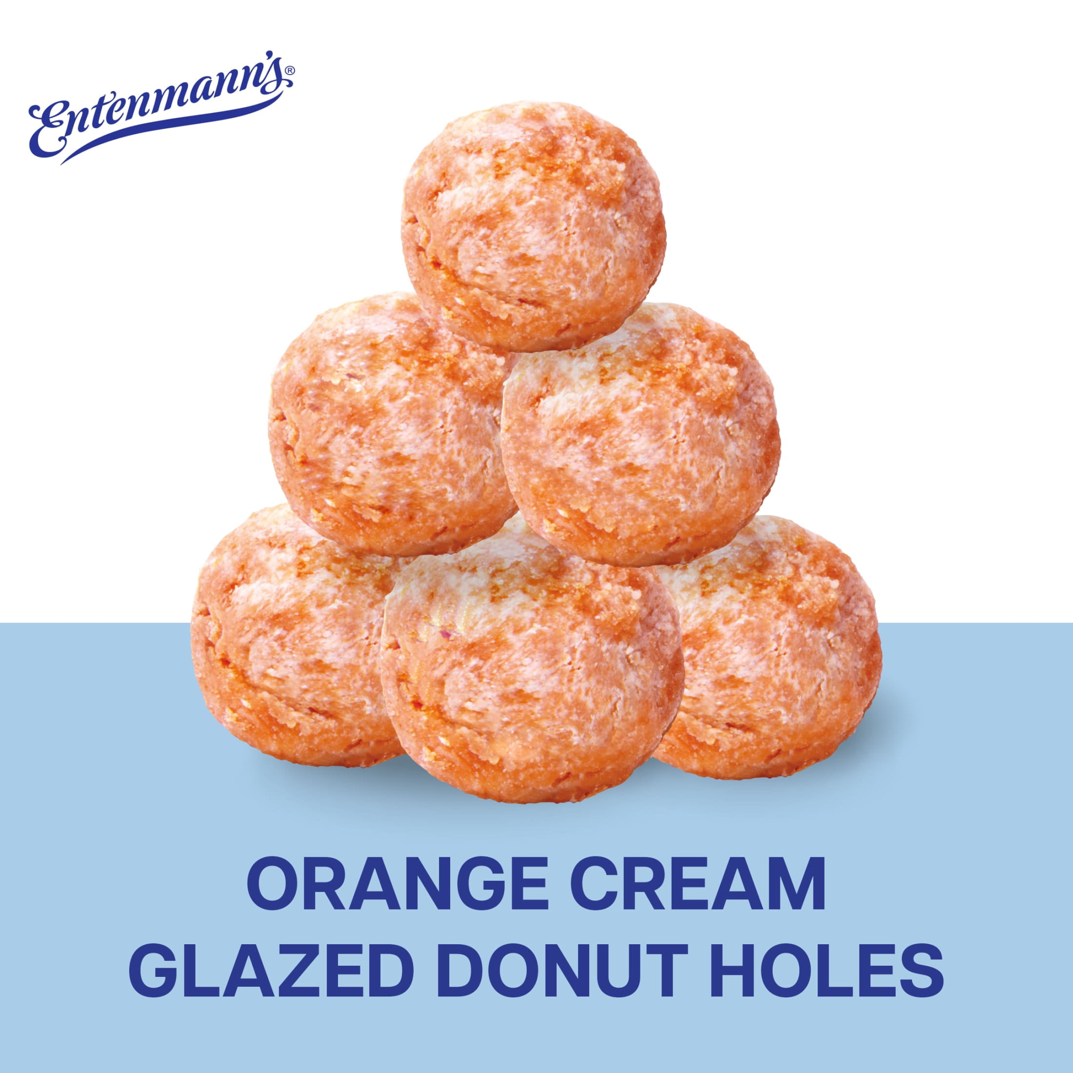 Entenmann's Pop'ems Orange Cream Donut Holes, 15 oz, Donuts, Box