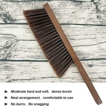 Hand Broom Cleaning Brushes-Soft Bristles Dusting Brush for Car/Bed/Couch,Wooden Handle
