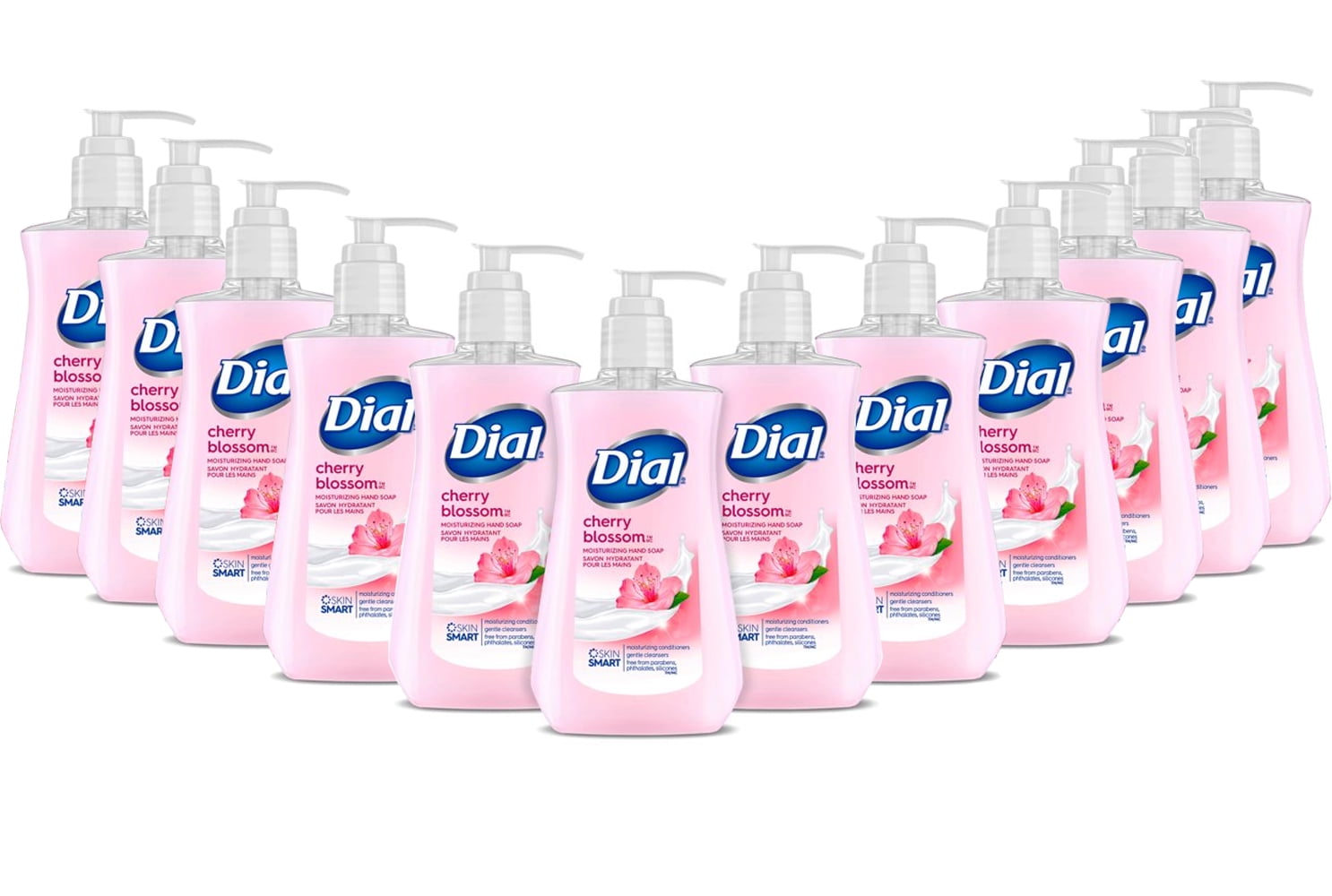 Dial Cherry Blossom Liquid Hand Soap with Moisturizers 7.5 fl. oz, 12 Pack