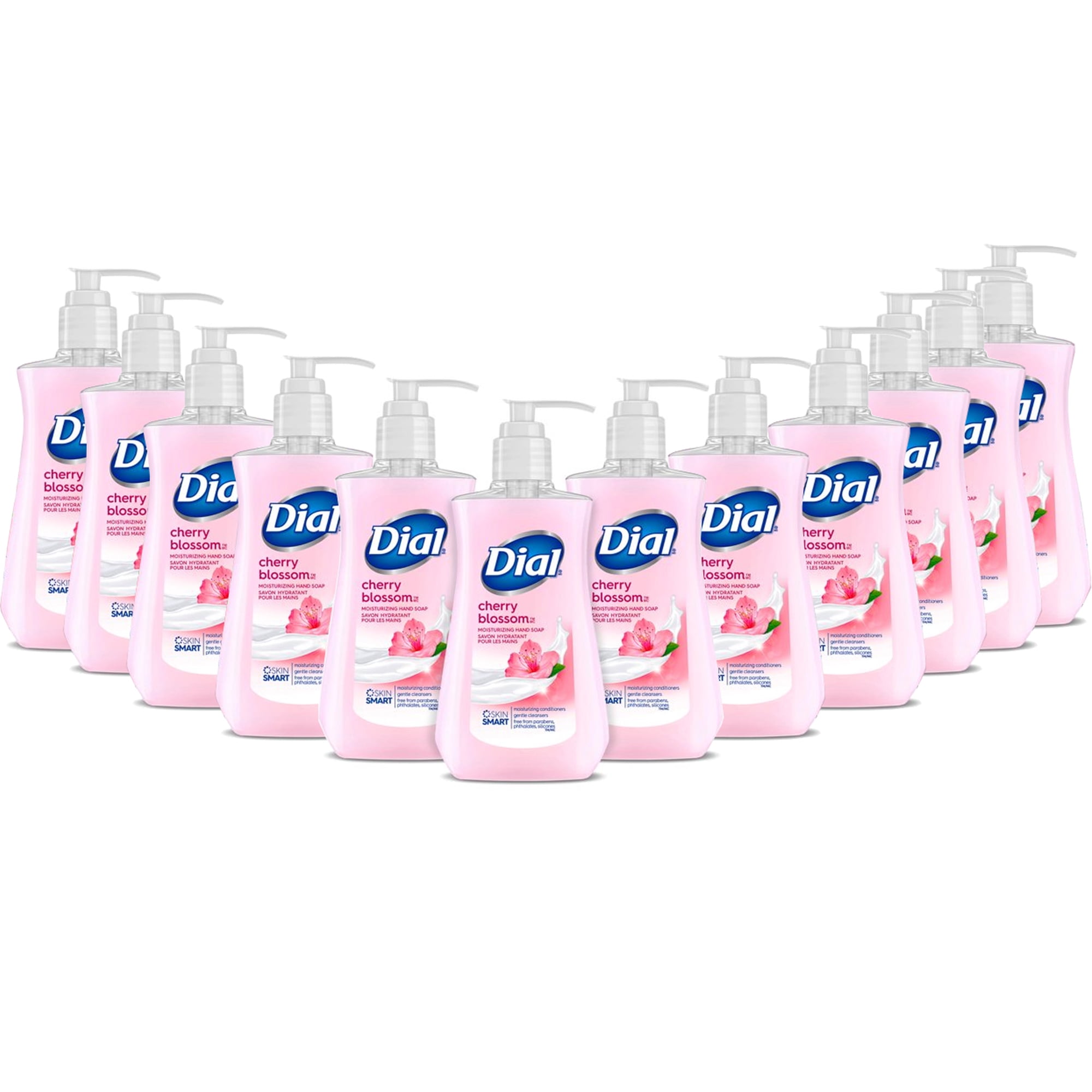 Dial Cherry Blossom Liquid Hand Soap with Moisturizers 7.5 fl. oz, 12 Pack