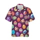 thumbnail image 3 of Camisas de feliz día de Pascua para hombres, camisa hawaiana informal con estampado 3D de huevo, blusas con botones de conejo de dibujos animados, 3 of 4