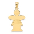 thumbnail image 3 of Finest Gold 14K Yellow Gold Girl Charm, 3 of 3
