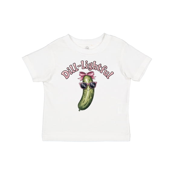 Inktastic Dill-lightful Pickle Girls Toddler T-Shirt