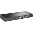 thumbnail image 2 of TP LINK 16-Port 10/100Mbps + 2-Port Gigabit Unmanaged PoE Switch, 2 of 5