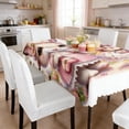 thumbnail image 7 of SIYTUAU 82.6X55.1 Inch Easter Bunny Pattern Tablecloth Polyester Festive Dining Room Table Cover Holiday Home Decor, 7 of 7