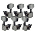 thumbnail image 5 of Iron 3x Left + 3x Right Square Full Closed Tuning Pegs Tuning Keys Black For Acoustic Guitar Parts, 5 of 6