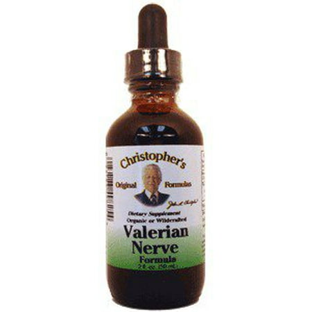 Valériane Formule Nerve (extrait sauvage laitue et Valériane) Dr. Christopher 2 oz de liquide
