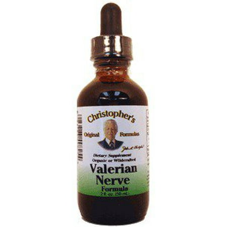 Valerian Nerve Formula (Wild Lettuce & Valerian Extract) Dr. Christopher 2 oz (Best Wild Lettuce Extract)