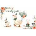 thumbnail image 4 of Cartoon Goose Birthday Banner Decorative Design Party Backdrop for Children's Celebration Outdoor Event, 4 of 7