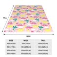 thumbnail image 3 of Bixox Fleece Blanket Dinosaur Pattern Super Soft Double-Sided Microfiber Flannel Blanket for Sofa, Bed, Couch, Suitable for All Seasons - 80"x60", 3 of 5