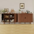 thumbnail image 5 of 47" Fluted Sideboard Buffet Cabinet,Storage with Sliding Doors & Adjustable Shelf, Modern Accent Console Table Coffee Bar for Living Room, Kitchen, Dining Room, Entryway, 5 of 8