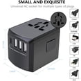 thumbnail image 2 of Travel adapter, universal plug adapter, global travel, 2 of 5