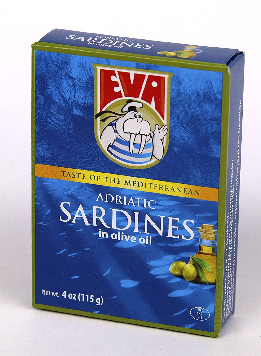 (10 pack) Eva Adriatic Sardines in Olive Oil 115g