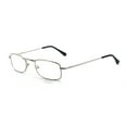 thumbnail image 3 of EYE ZOOM 5 Pack Unisex Vantage Metal Reading Glasses with Spring Hinge, Sliver, +275, 3 of 6