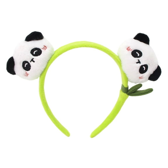OUNONA Cosmetic Headband Panda Plush Hair Accessories 1Set