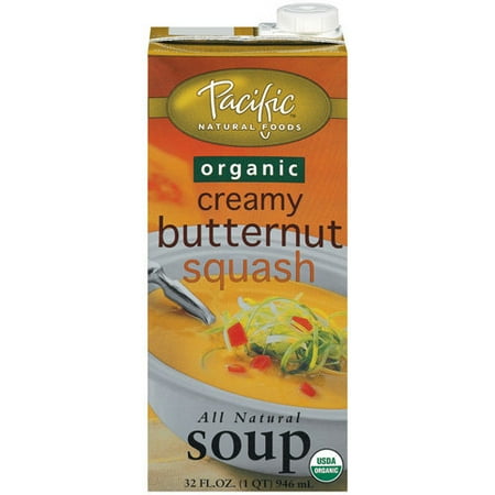 (2 Pack) Pacific Natural Foods Organic Creamy Butternut Squash Soup, 32 fl