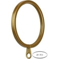 thumbnail image 2 of MERIVILLE 28 pcs Gold 1.5-Inch Inner Diameter Metal Flat Curtain Rings with Eyelets, Fits Up to 1 1/4-Inch Rod, 2 of 2